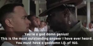 You're a god damn genius!